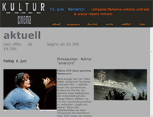 Tablet Screenshot of kulturcinema.ch